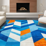 Elegant Trellis Blue Hues(Blue)