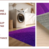 Ultra Soft Area Rug, Non Slip, Stain Resistant, Washable Area Rugs for Living Room, Bedroom, Gradient Pastel Girls Bedroom Plush Rug(Purple)
