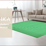 Ultra Soft Area Rug, Non Slip, Stain Resistant, Washable Area Rugs for Living Room, Bedroom, Antique Modern Aesthetic Bedroom Non-Slip Washable Rug(Green)