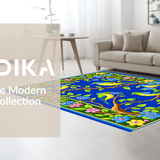 Eclectic Blue and Green Wildlife Design(Blue)