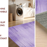 Ultra Soft Area Rug, Non Slip, Stain Resistant, Washable Area Rugs for Living Room, Bedroom, Vibrant Cozy Shaggy Atmosphere(Purple)