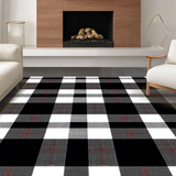 Contemporary Earth Tone Plaid Charm(Black)