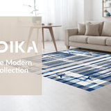 Ultra Soft Area Rug, Non Slip, Stain Resistant, Washable Area Rugs for Living Room, Bedroom, Vibrant Oceanic Patterned Aesthetic(Blue)