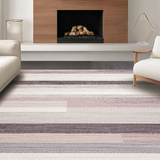 Ultra Soft Area Rug, Non Slip, Stain Resistant, Washable Area Rugs for Living Room, Bedroom, Contemporary Soft Mauve and Taupe(Gray)