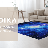 Ultra Soft Area Rug, Non Slip, Stain Resistant, Washable Area Rugs for Living Room, Bedroom, Vibrant Celestial Artistry Display(Blue)