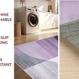 Ultra Soft Area Rug, Non Slip, Stain Resistant, Washable Area Rugs for Living Room, Bedroom, Elegant Soft Chenille Fabric(Purple)