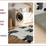 Ultra Soft Area Rug, Non Slip, Stain Resistant, Washable Area Rugs for Living Room, Bedroom, Rustic Bear Cabin Living Room Area Rug(Gray)