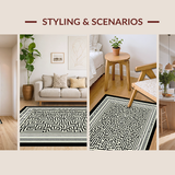 Chic Monochrome Tiled Aesthetic(Black)