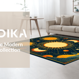 Vibrant Floral Cosmos Motif(Yellow)