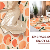 Ultra Soft Area Rug, Non Slip, Stain Resistant, Washable Area Rugs for Living Room, Bedroom, Radiant Cozy Decorative Touch(Orange)