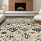 Elegant Distressed Lattice Aesthetic(Beige)