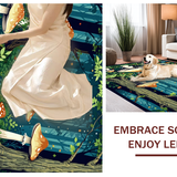 Joyful Blue Tones Abstract Mushroom Style(Green)