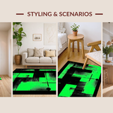 Dynamic Modern Patterned Composition(Green)