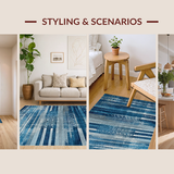 Dynamic Cross Woven Geometric Style(Blue)