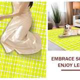 Ultra Soft Area Rug, Non Slip, Stain Resistant, Washable Area Rugs for Living Room, Bedroom, Bright Cheerful Textured Surface(Yellow)