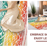 Charming Earthy Rainbow Motif(Red)