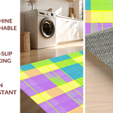 Artistic Multicolored Checkered Composition(Yellow)