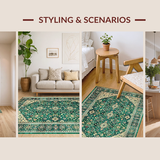 Luxurious Vibrant Floral Design(Green)