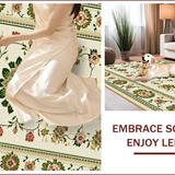 Ultra Soft Area Rug, Non Slip, Stain Resistant, Washable Area Rugs for Living Room, Bedroom, Machine Washable Dining Room Olive Beige Rug(Beige)