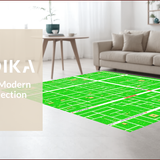 Ultra Soft Area Rug, Non Slip, Stain Resistant, Washable Area Rugs for Living Room, Bedroom, city road map playmat(Green)