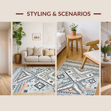 Luxe Symmetrical Medallion Style(Gray)