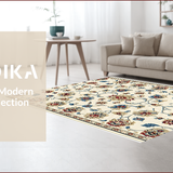 Ultra Soft Area Rug, Non Slip, Stain Resistant, Washable Area Rugs for Living Room, Bedroom, Soft Beige Dorm Accent Rug for Coffee Table(Beige)