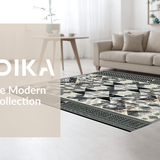 Elegant Striped Diamond Motif(Gray)