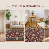 Rustic Antique Floral Elegance(Red)