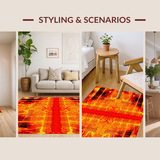 Dynamic Geometric Lava Illusion(Red)