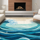 Minimalist Coastal Artistry Approach(Blue)