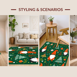 Whimsical Gnome Motif in Green(Green)