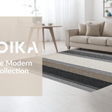 Contemporary Two Tone Stripe Fusion(Gray)