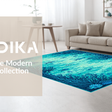 Modern Sea Life Patterned Accent(Blue)