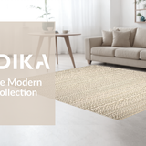 Ultra Soft Area Rug, Non Slip, Stain Resistant, Washable Area Rugs for Living Room, Bedroom, Coastal Inspired Braided Jute Design(Beige)