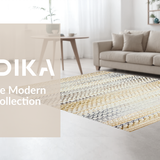 Luxe Natural Fiber Scallop Motif(Beige)