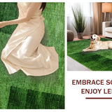 Contemporary Textured Turf Elegance(Green)