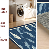 Elegant Hand Hooked Ocean Theme(Blue)