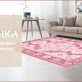 Ultra Soft Area Rug, Non Slip, Stain Resistant, Washable Area Rugs for Living Room, Bedroom, Non-Slip Cowboy Boots Living Room Carpet(Pink)