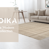 Ultra Soft Area Rug, Non Slip, Stain Resistant, Washable Area Rugs for Living Room, Bedroom, Chic Rustic Farmhouse Weaved Design(Beige)