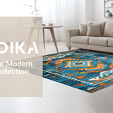 Chic Ethnic Patterned Elegance(Blue)