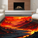 Contemporary Lava Flow Aesthetic(Red)