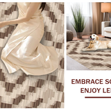 Contemporary Checkered Texture Appeal(Beige)