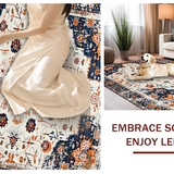 Artistic Cream and Orange Harmony(White)