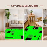 Charming Youthful Pixelated Design(Green)