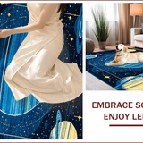 Ultra Soft Area Rug, Non Slip, Stain Resistant, Washable Area Rugs for Living Room, Bedroom, Celestial Bright Starry Arrangement(Blue)