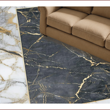 Ultra Soft Area Rug, Non Slip, Stain Resistant, Washable Area Rugs for Living Room, Bedroom, Contemporary Abstract Gold Patterning(Gray)