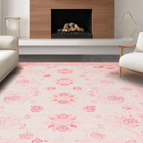 Ultra Soft Area Rug, Non Slip, Stain Resistant, Washable Area Rugs for Living Room, Bedroom, Chic Blush Shaggy Texture(Pink)