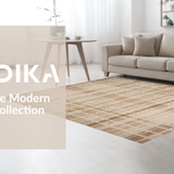 Ultra Soft Area Rug, Non Slip, Stain Resistant, Washable Area Rugs for Living Room, Bedroom, Artisanal Handwoven Rustic Charm(Beige)