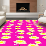 Sunny Yellow Flower Accents(Pink)
