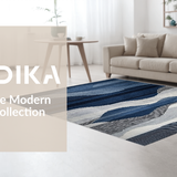 Chic Minimalist Swirling Motif(Blue)